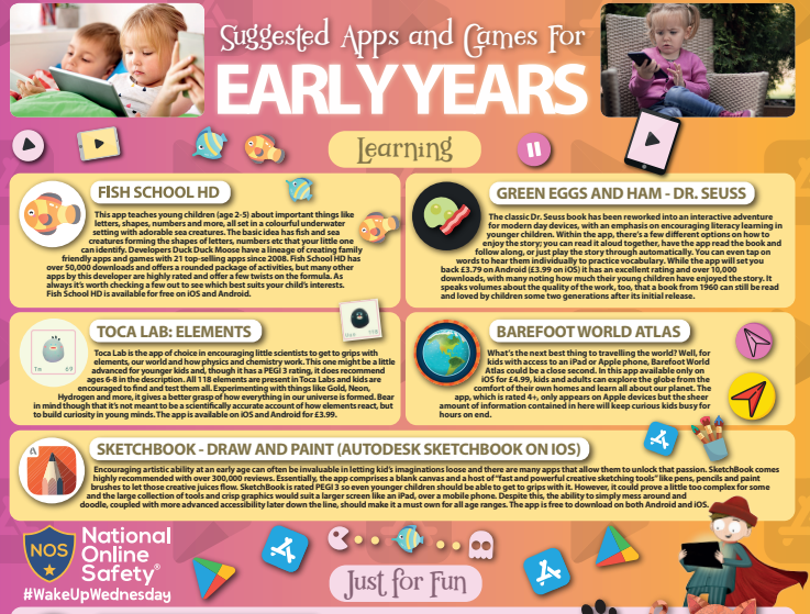 EYFS internet