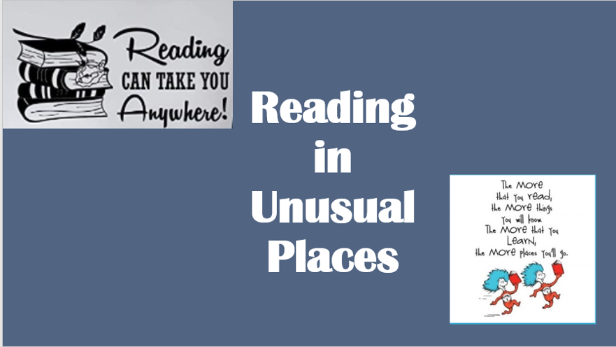 Our 'Reading in Unusual Places' Competition.