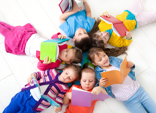 children reading